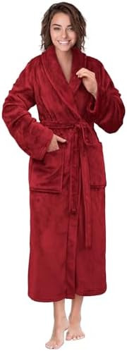 PAVILIA Womens Robe Fleece Plush Soft, Fluffy Fuzzy Cozy Warm Bathrobe, Shower Spa House Long Rob... | Amazon (US)
