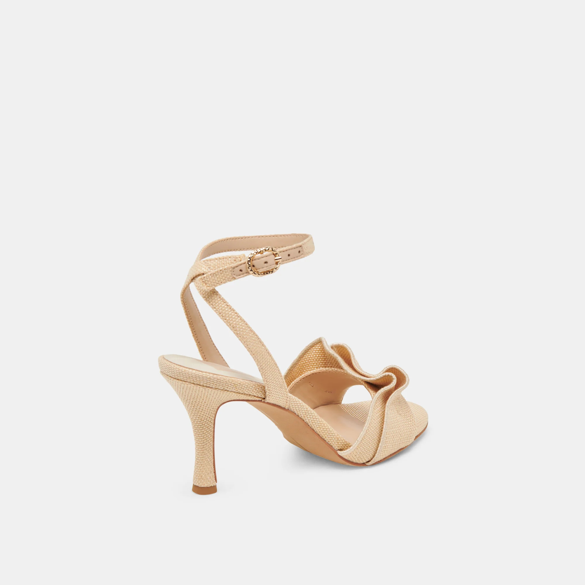 LUNETE HEELS LT NATURAL WOVEN RAFFIA | DolceVita.com