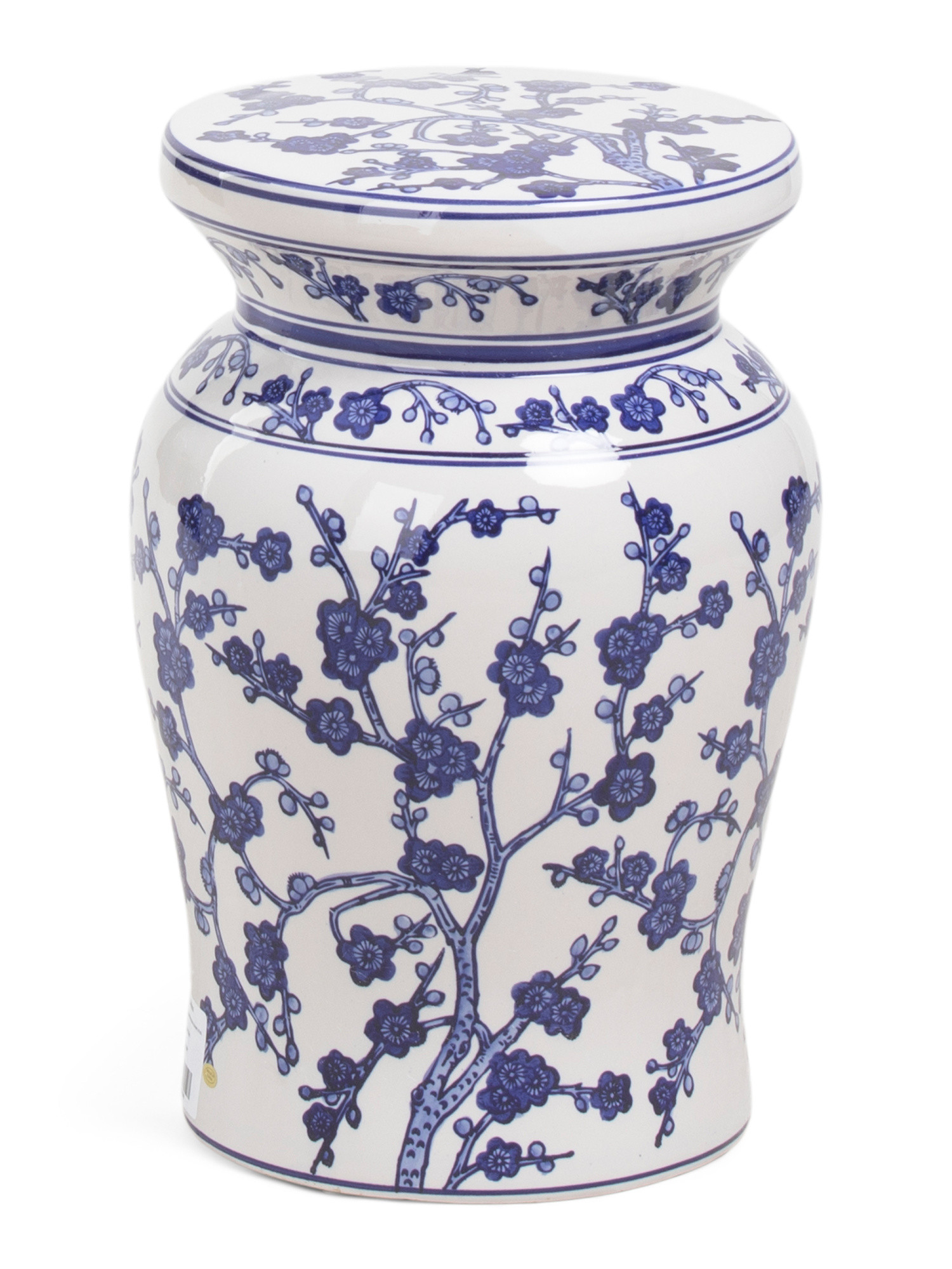 18in Cherry Blossom Chinoisere Ceramic Stool | Chairs & Seating | Marshalls | Marshalls