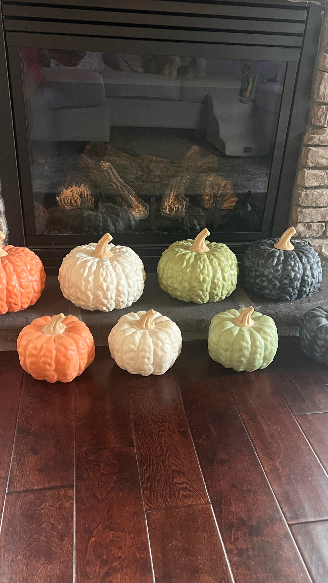 “Falling in love with these gorgeous new pumpkins from Target 🎃✨ The perfect cozy touch for my fall decor 🍂 #TargetFinds #FallVibes”