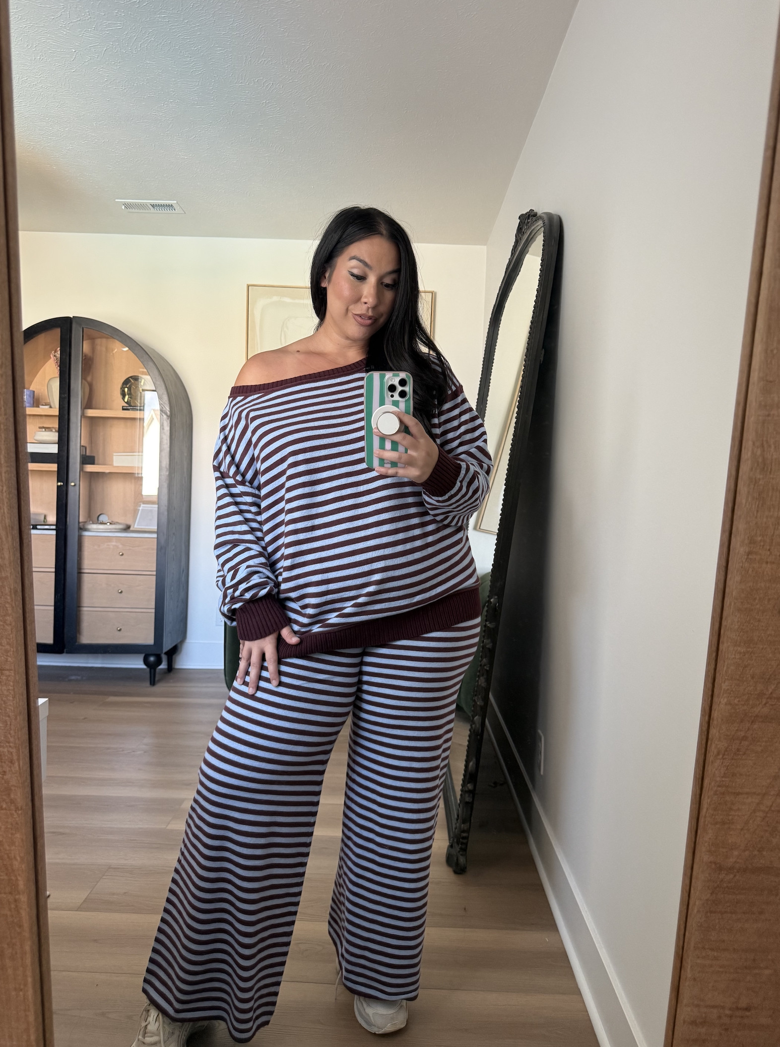 These striped sets come in so many cute color combos for fall!

Top: L
Pants: L Long

aerie, casual outfits, cozy outfits, fall outfits, mid size outfit ideas for fall, affordable outfits, matching set 

 #LTKootd #LTKSeasonal #LTKMidsize