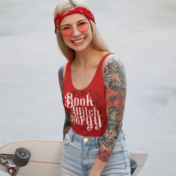 Book Witch Energy Women's Racerback Tank - Etsy | Etsy (US)