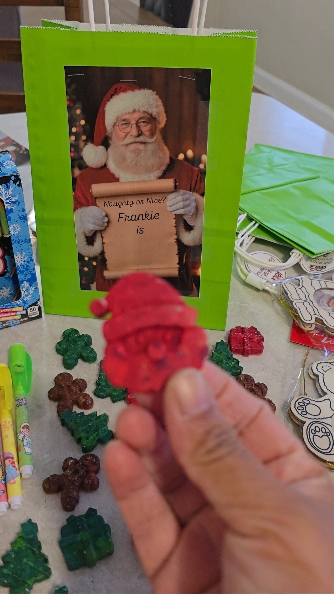 We made some homemade Christmas crayons and invisible ink Naughty or Nice gifts and bags for Frankie’s friends. 

Check out our newest video on our YouTube channel @FrankieC_eats

https://youtu.be/4tIVqIB1mY0

#LTKFindsUnder50 #LTKKids #LTKGiftGuide