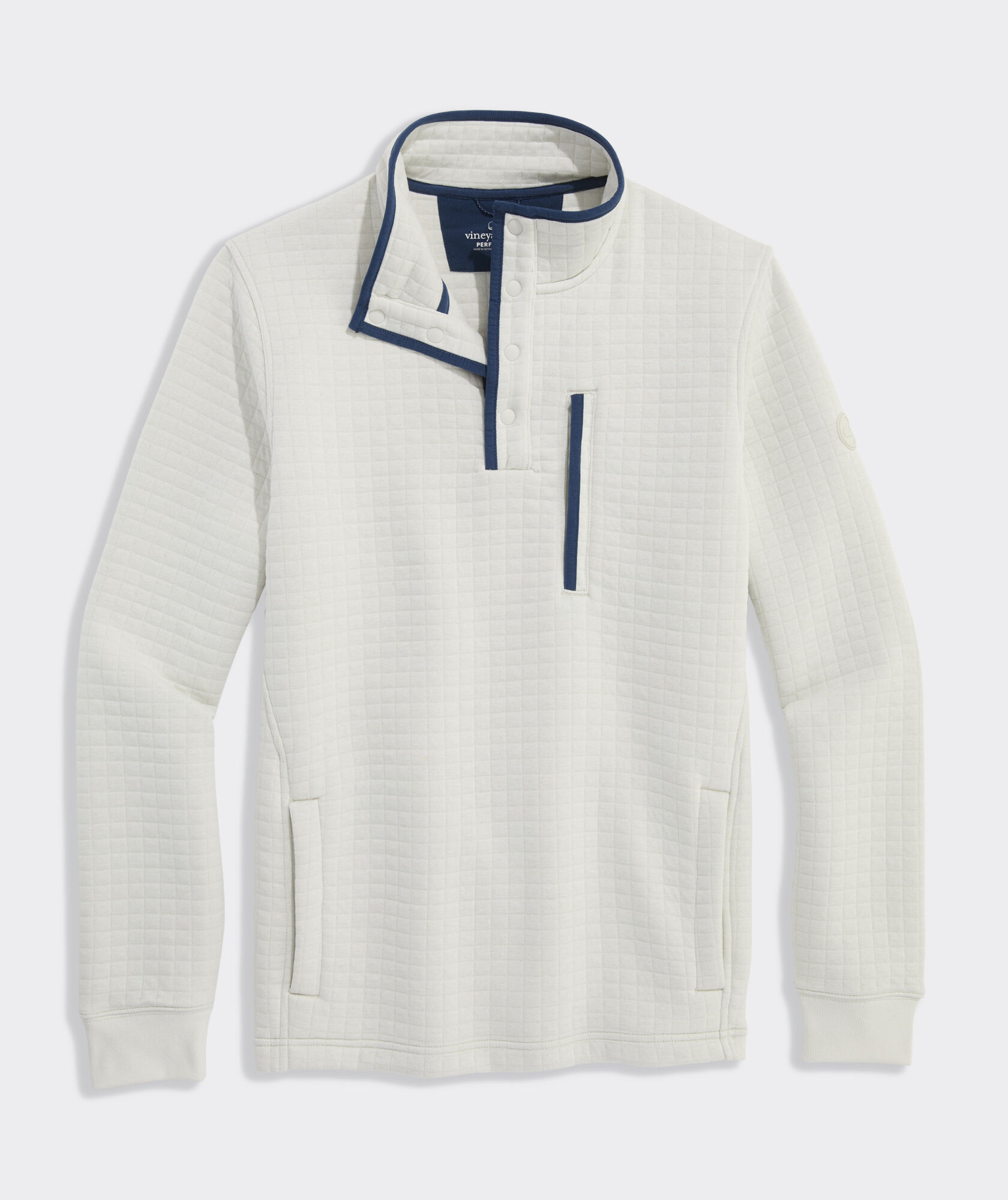 Quilted Navigator Quarter-Snap | vineyard vines