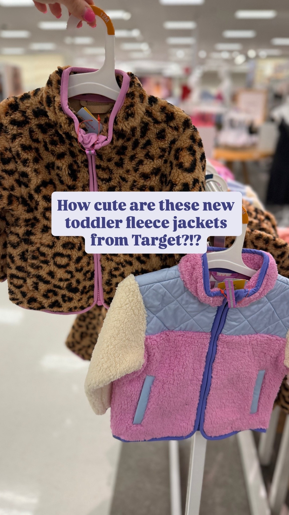 Every year Target brings in toddler fleece jackets, these styles just hit and will likely sell out! How cute?!