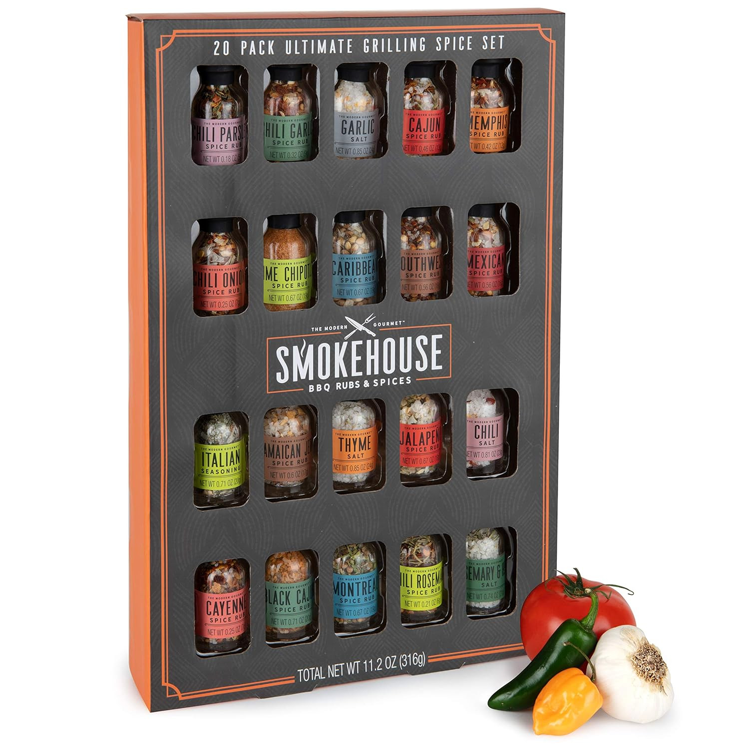 Smokehouse by Thoughtfully Ultimate Grilling Spice Set, Grill Seasoning Gift Set Flavors Include ... | Amazon (US)