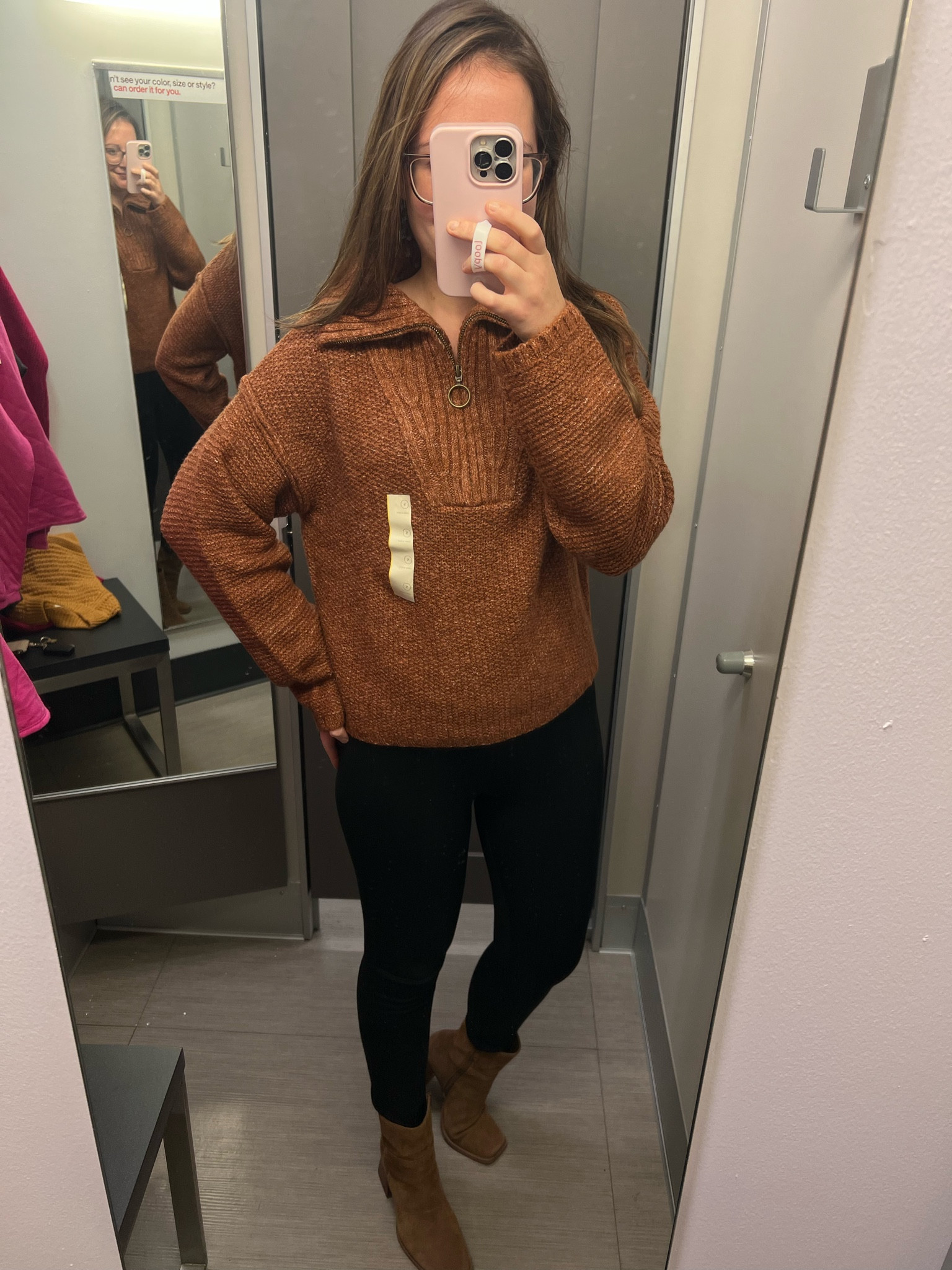 This wide collared quarter zip has casual thanksgiving and workwear written all over it 😍

Sizing: sized up one (s) for a relaxed fit 
Price: $25


#LTKHoliday #LTKSeasonal #LTKunder50