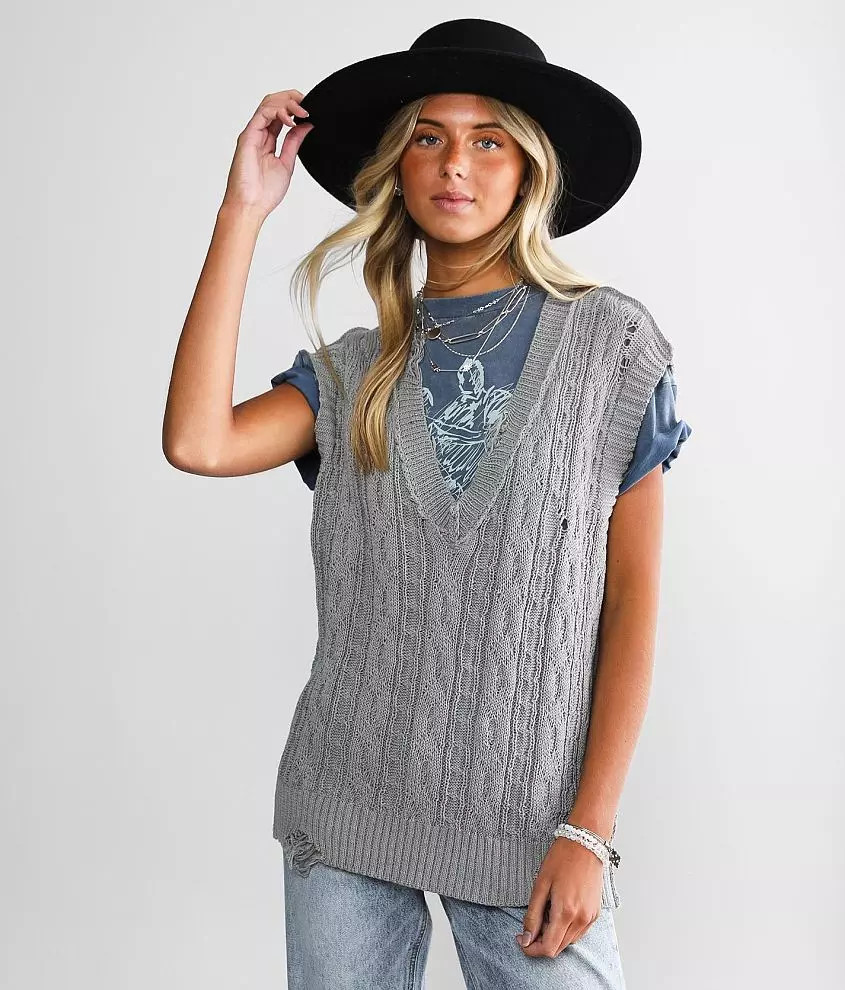 Oversized Sweater Vest | Buckle