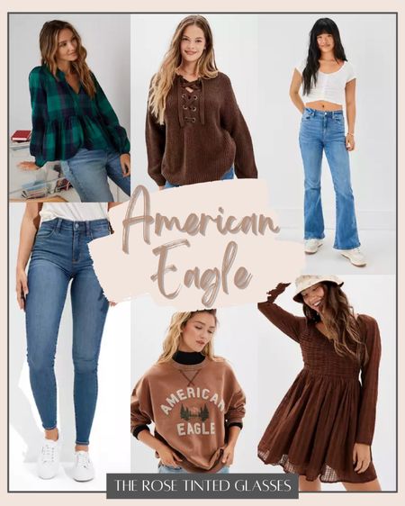 The LTK Fall Sale is live and includes American Eagle!! 

Fall Outfit ideas | Plaid Peplum | Oversized Sweater | Flare Jeans | Skinny Jeans | Pullover Hoodies | Fall dress | fall basics 

#LTKsalealert #LTKSale #LTKunder100