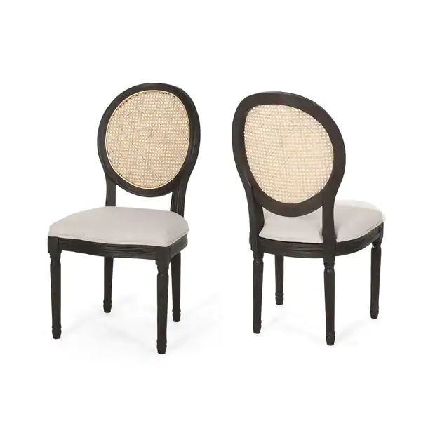 Govan Wooden Dining Chairs with Cushions (Set of 2) by Christopher Knight Home - Overstock - 2756... | Bed Bath & Beyond