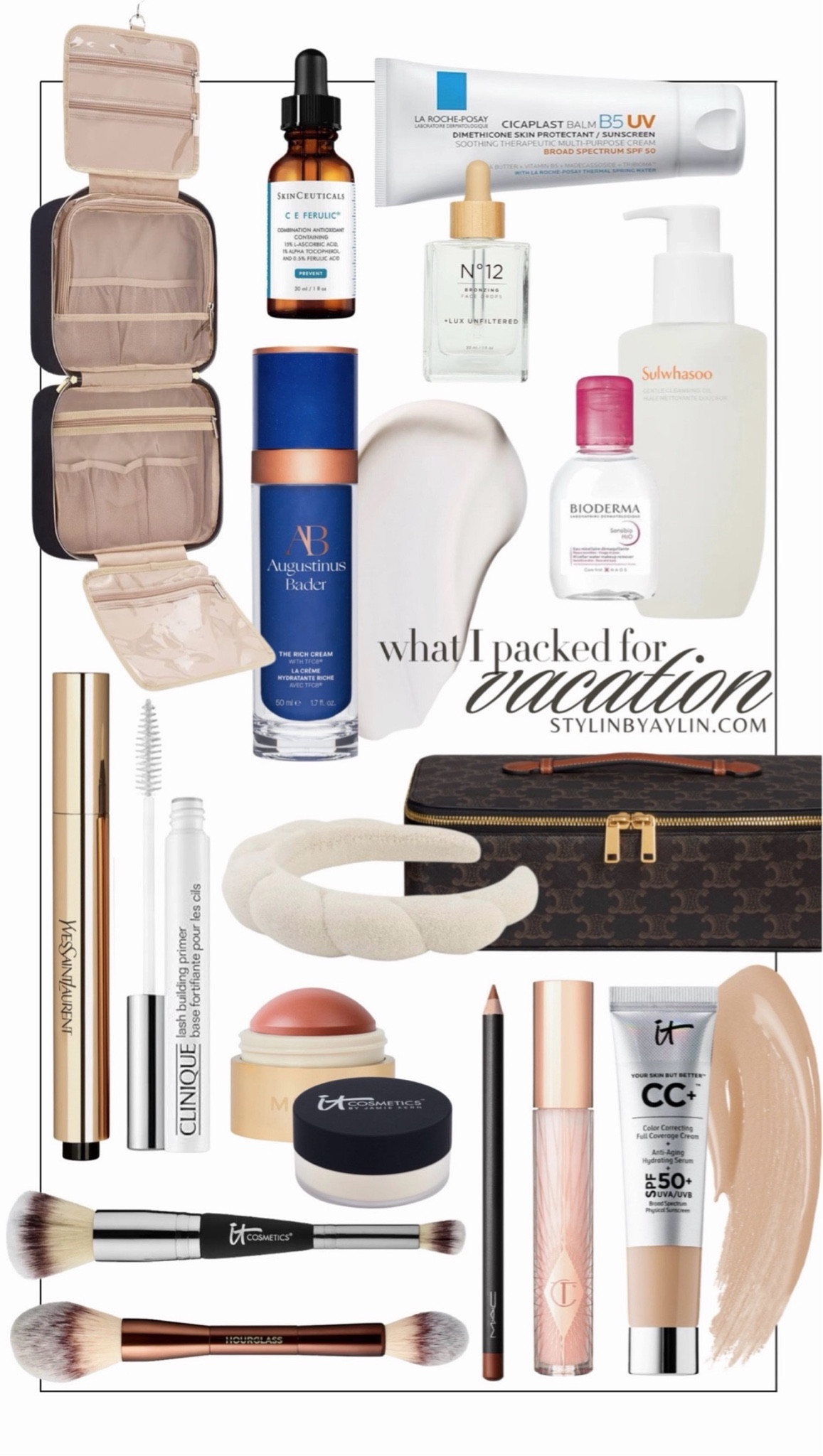 What I packed for vacation 🙌🏼✈️ These are some of my favorite beauty products #stylinbyaylin #aylin #beauty 

#LTKSeasonal #LTKBeauty #LTKgrwm