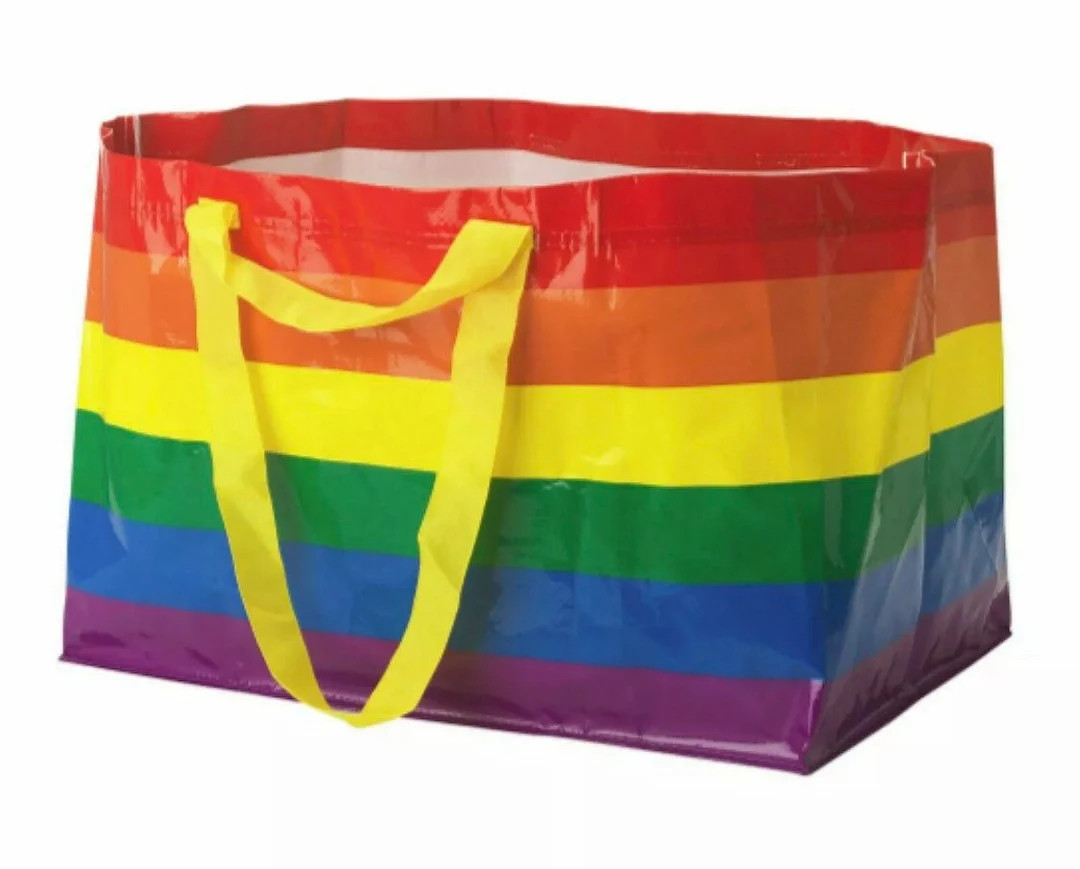 Rainbow Tote Bag Limited Edition Striped Gay Pride LGBT NEW, rainbow reusable bag, large reusable... | Etsy (US)