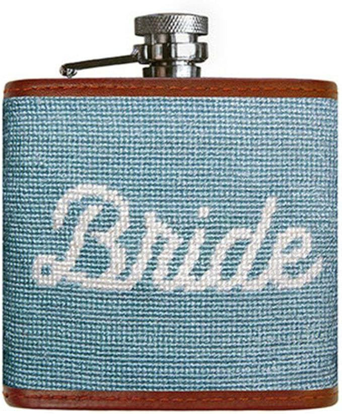 Bride Needlepoint Flask in Antique Blue by Smathers & Branson | Amazon (US)