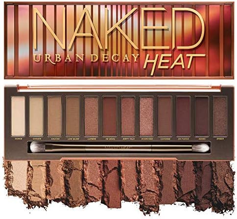 Urban Decay Naked Heat Eyeshadow Palette, 12 Fiery Amber Neutral Shades - Ultra-Blendable, Rich C... | Amazon (US)