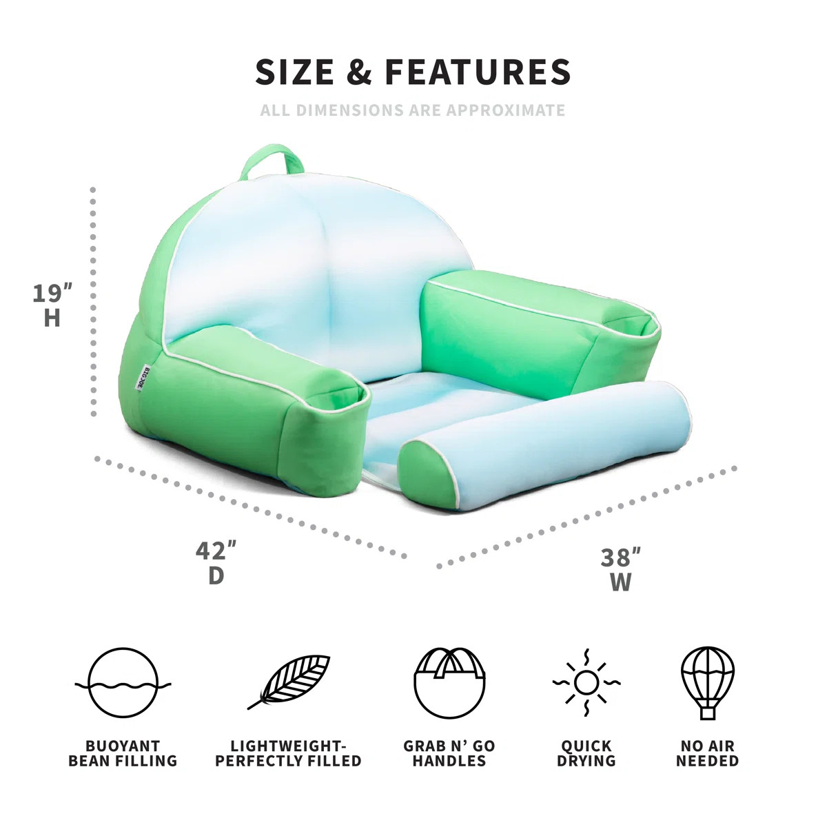 Big Joe Lazy Lounger Pool Float | Wayfair North America