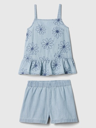 babyGap Chambray Two-Piece Outfit Set | Gap Factory