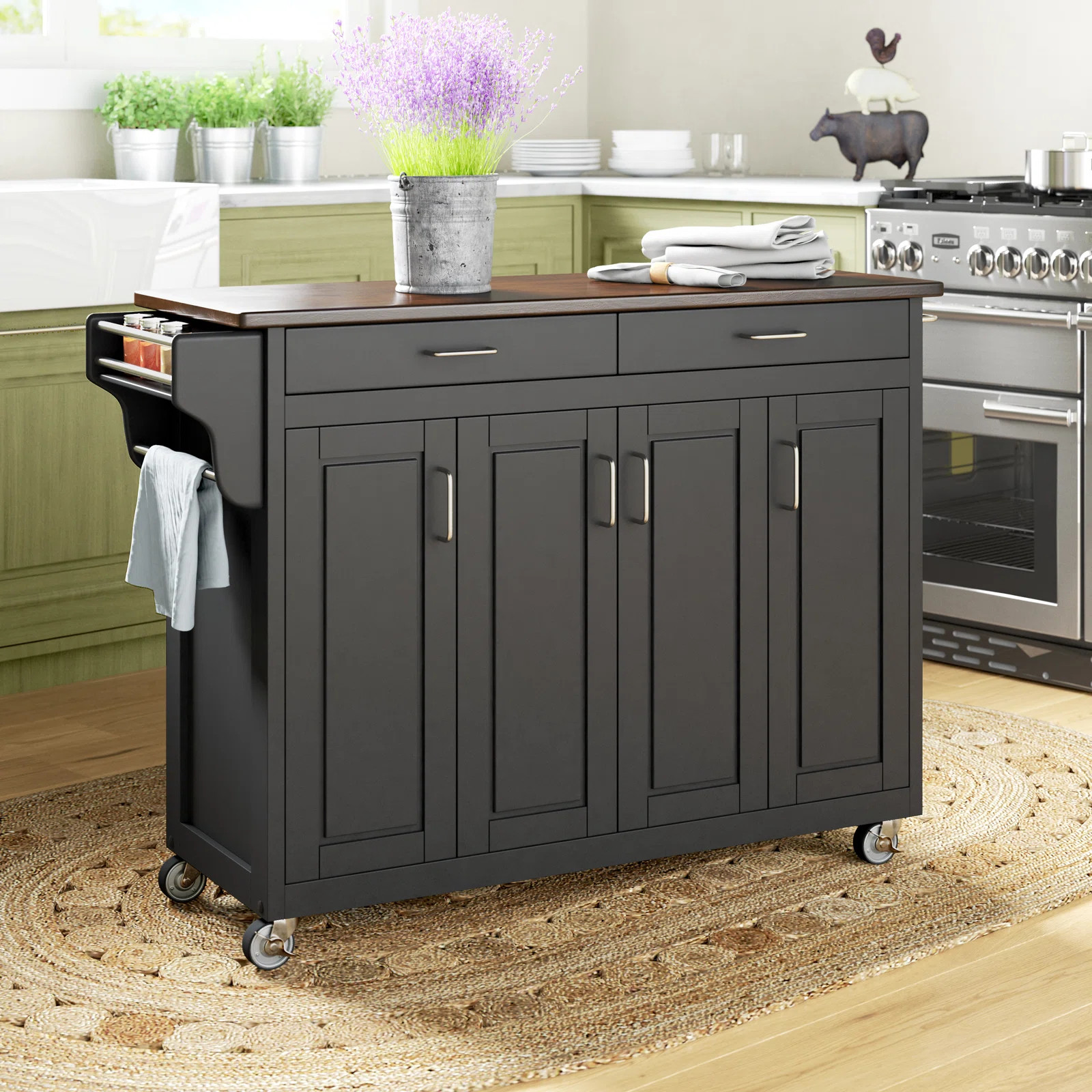 Littrell Granite Top Kitchen Island | Wayfair North America