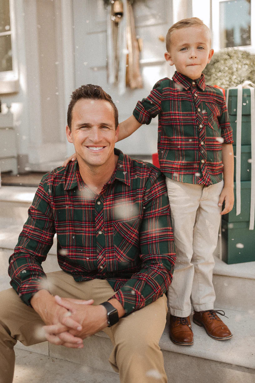 Mens John Shirt in Hattie Green Plaid | Ivy City Co