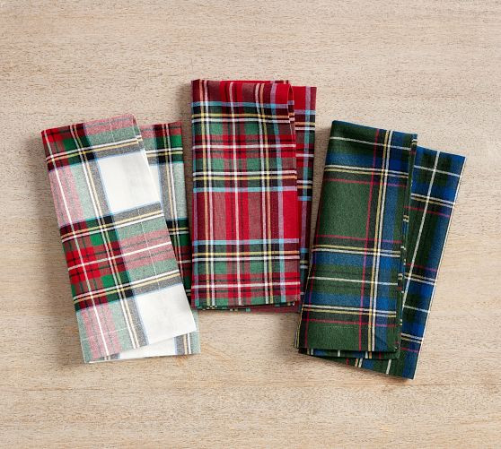 Stewart Plaid Cotton Table Runner | Pottery Barn (US)