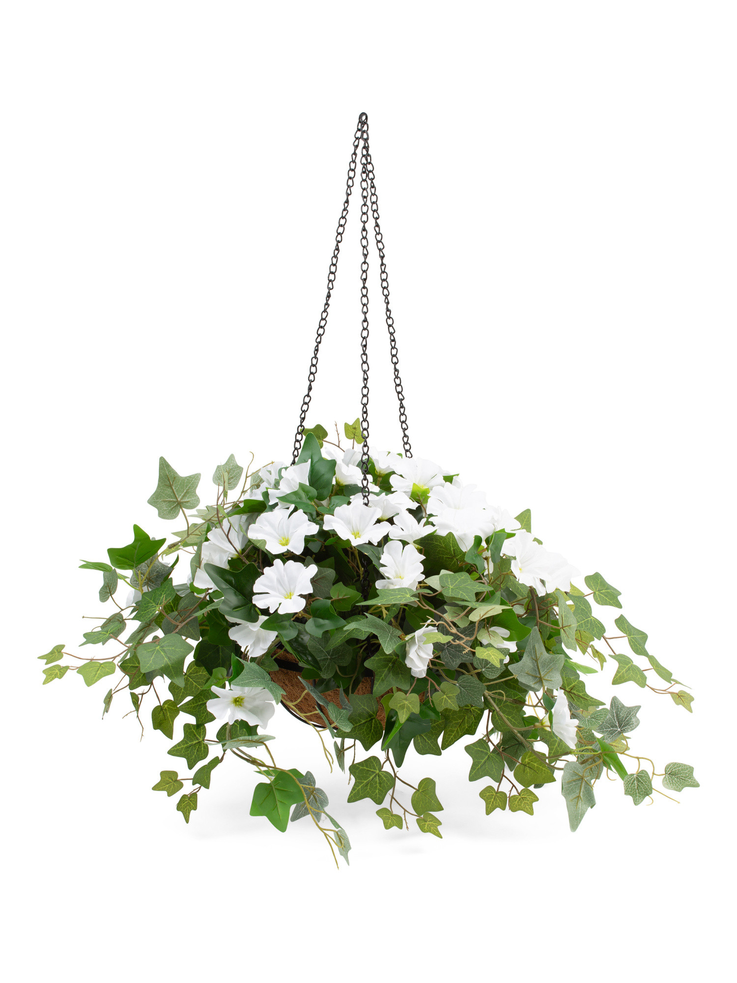 12in Faux Morning Glory Hanging Basket | Marshalls