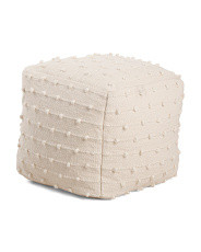 18x18 Textured Pouf | TJ Maxx