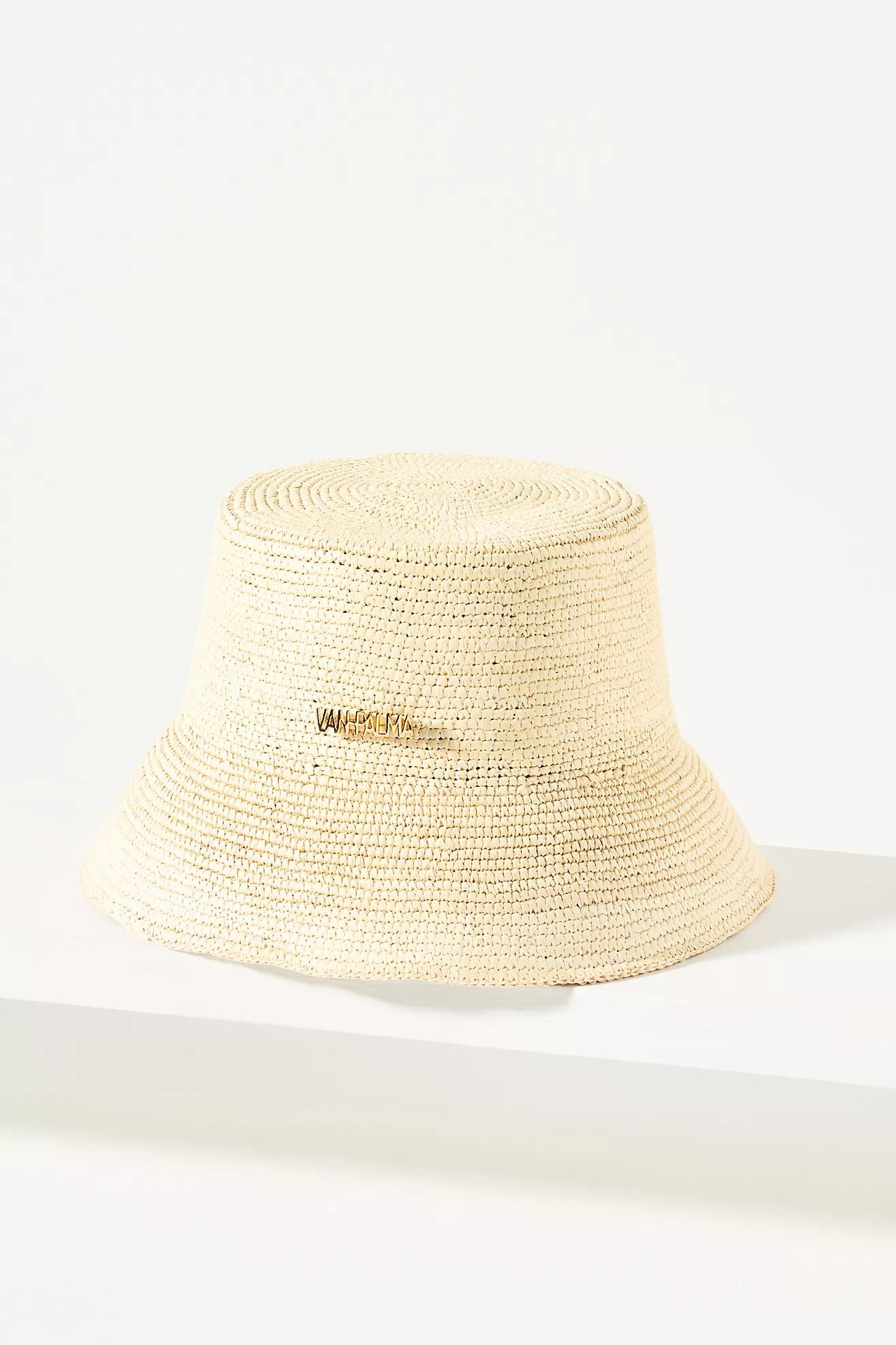 Van Palma Gina Straw Bucket Hat | Anthropologie (US)