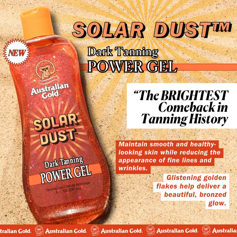 Australian Gold Solar Dust 8 fl. oz Tanning Gel with Vitamins and Golden Shimmer | Walmart (US)