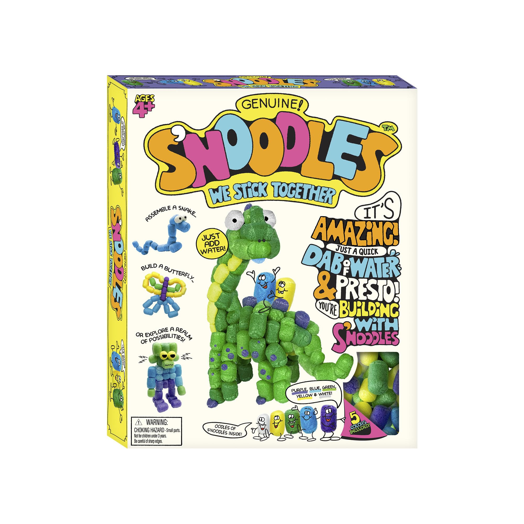 Schylling S’Noodles - Creative Building Craft Kit - Just Add Water - Ages 4 and Up - One Kit | Amazon (US)