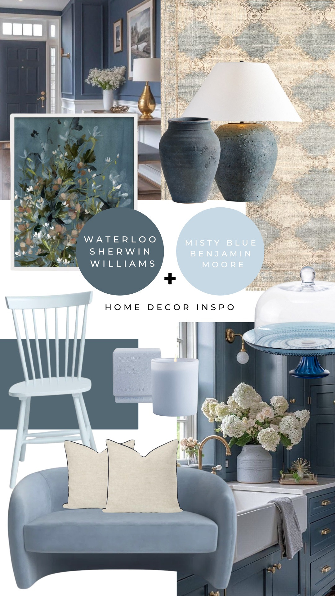 Home decor color combos !! Love this blue on blue look for spring 

#LTKHome #LTKStyleTip #LTKSeasonal