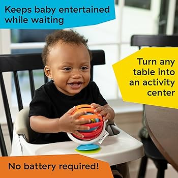Baby Einstein Sticky Spinner BPA-Free High Chair Activity Toy, Ages 3 Months+ | Amazon (US)