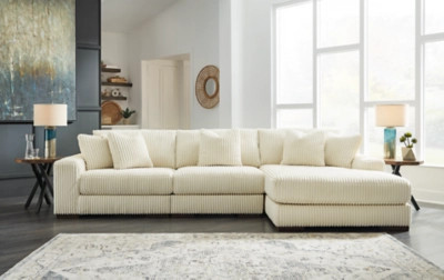 Lindyn 3-Piece Modular Sofa with Chaise, Ivory | Ashley Homestore