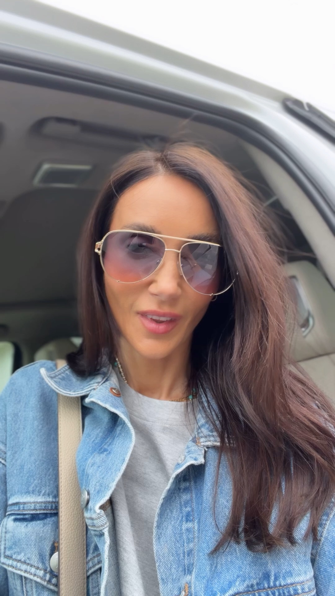 Oversized denim jacket - wearing xs in jacket and tee, s in joggers . Sneakers fit tts 

#LTKgrwm #LTKOver40 #LTKootd