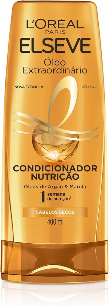 L'Oréal Paris Elseve Condicionador Óleo Extraordinário Nutrição, Brilho e Maciez Intensos, 4... | Amazon (BR)