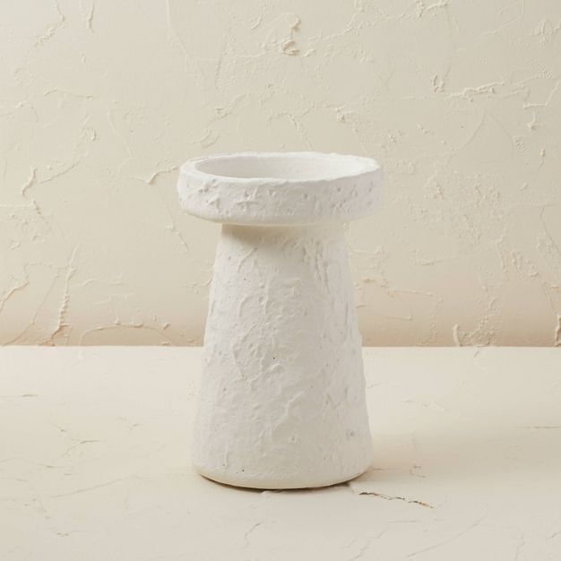 8&#34; x 5&#34; Terracotta Candle Holder Chalk White - Opalhouse&#8482; designed with Jungalow&#8... | Target