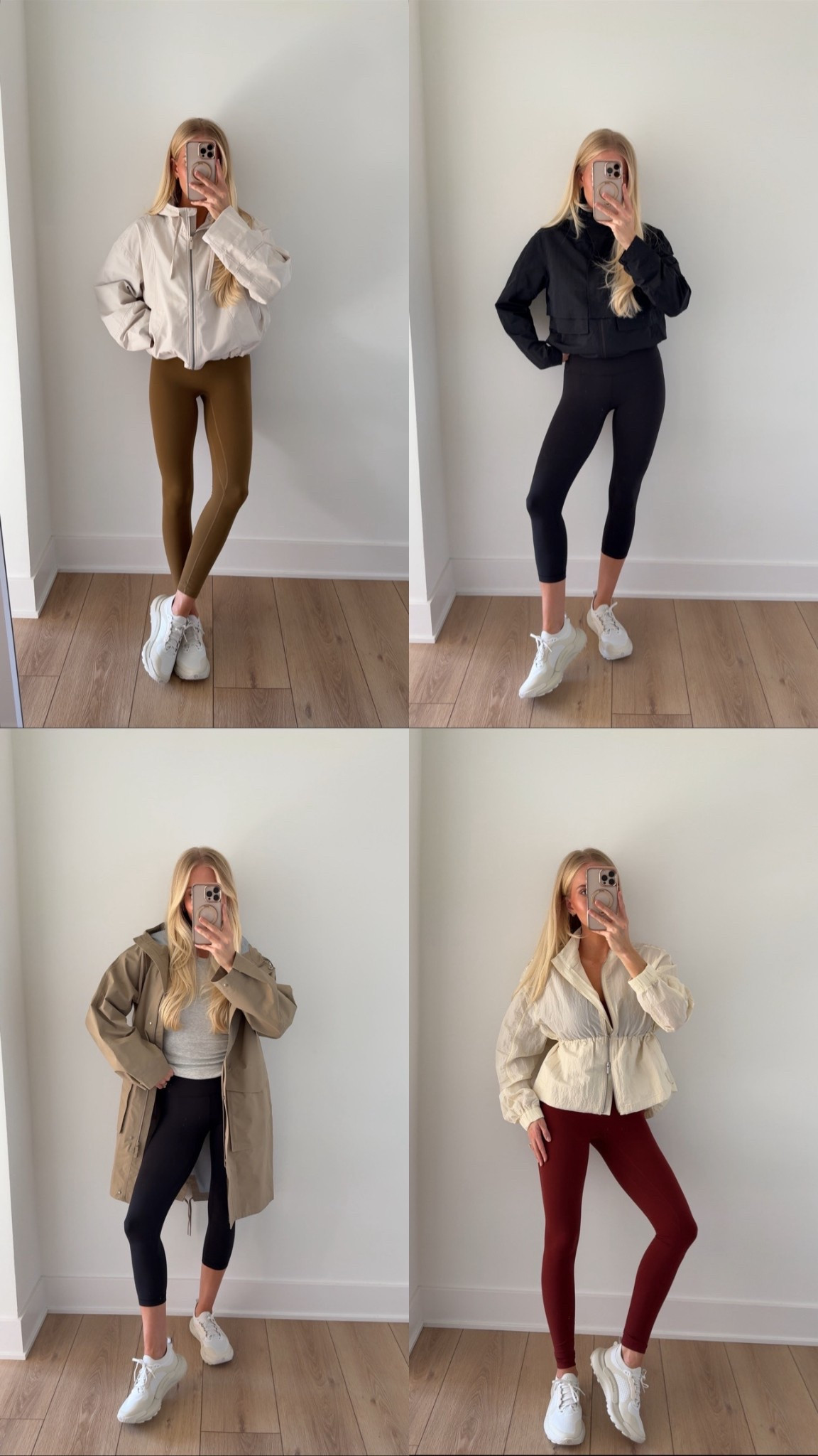 Recent lululemon haul!

Sizes:
Top left - med jacket, 4 in top, 6 leggings, shoes tts
Top right - 6 in jacket, 4 in leggings, shoes tts
Bottom left - 4 in top (weathered core ultra light grey), small in jacket, 4 in leggings, shoes tts
Bottom right - med jacket, 8 bra, 4 leggings (28”), shoes tts

#LTKSeasonal #LTKActive #LTKStyleTip