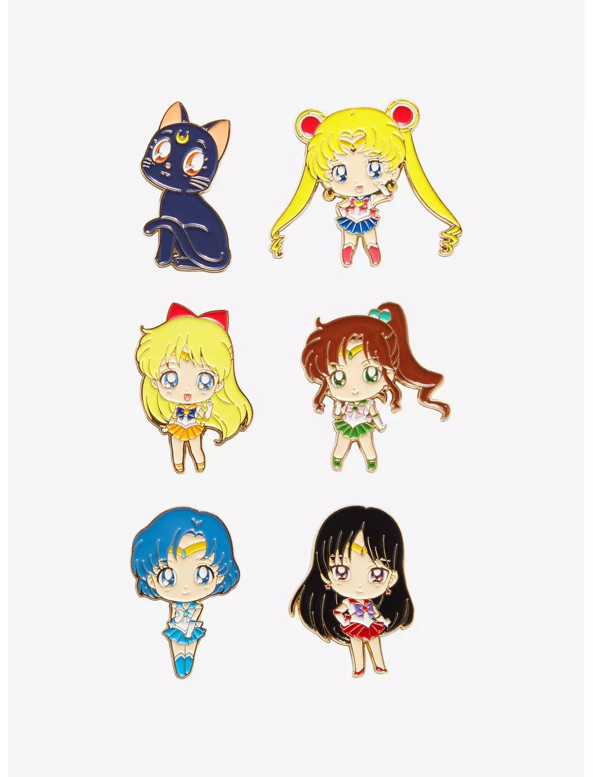 Sailor Moon Chibi Scouts Blind Box Enamel Pin | Hot Topic