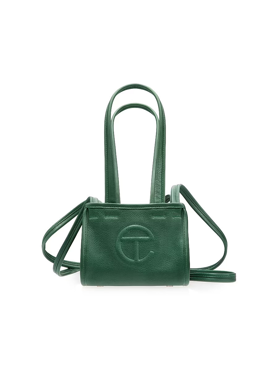 Men's Small Carry Logo Leather Bag - Forest | Saks Fifth Avenue