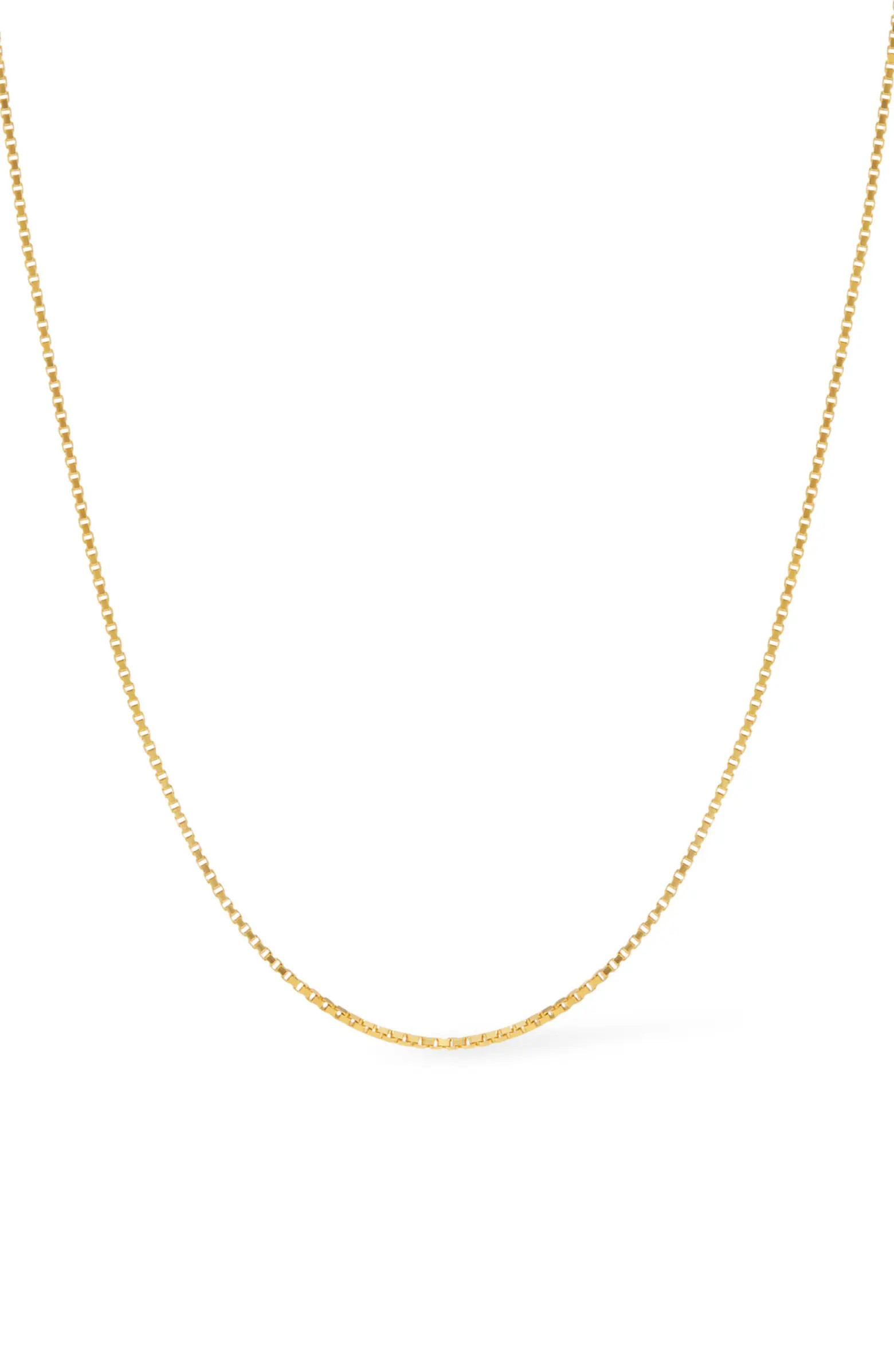 Box Chain Necklace - Jo Gold | Nordstrom