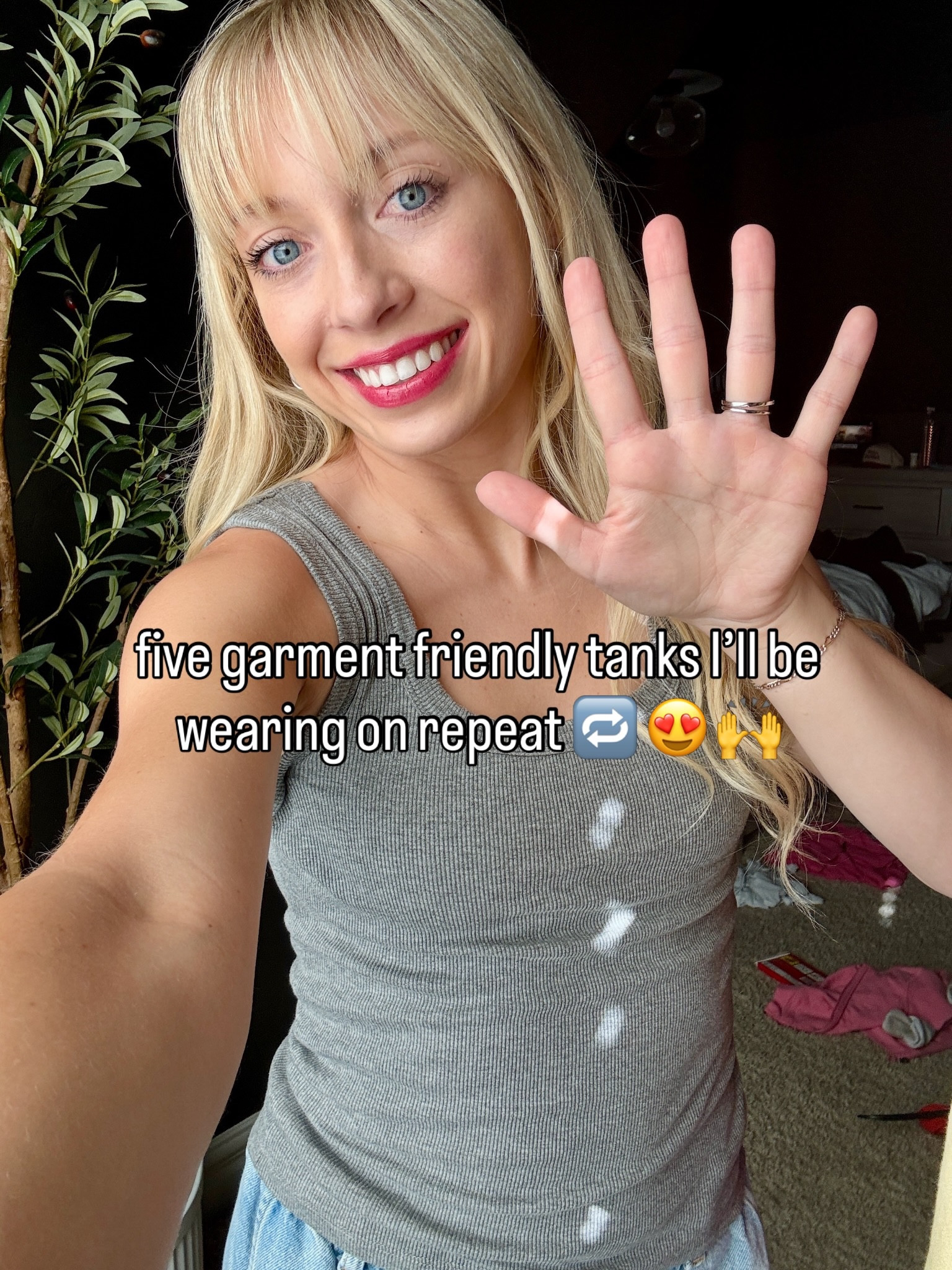 these are my tried and true tanks!! comment TANK and i’ll DM you the links!💖 

garment girlies tank new sleeveless tops wide strap lds moms outfit summer inspo