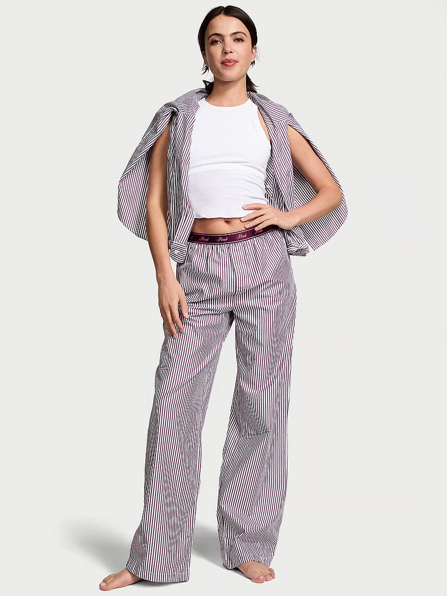 Cotton Poplin Logo Sleep Pants | Victoria's Secret (US / CA )