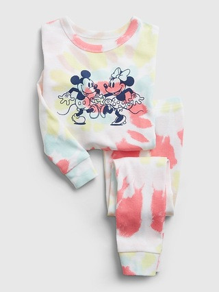 babyGap | Disney Mickey Mouse 100% Organic Cotton Tie-Dye PJ Set | Gap (US)