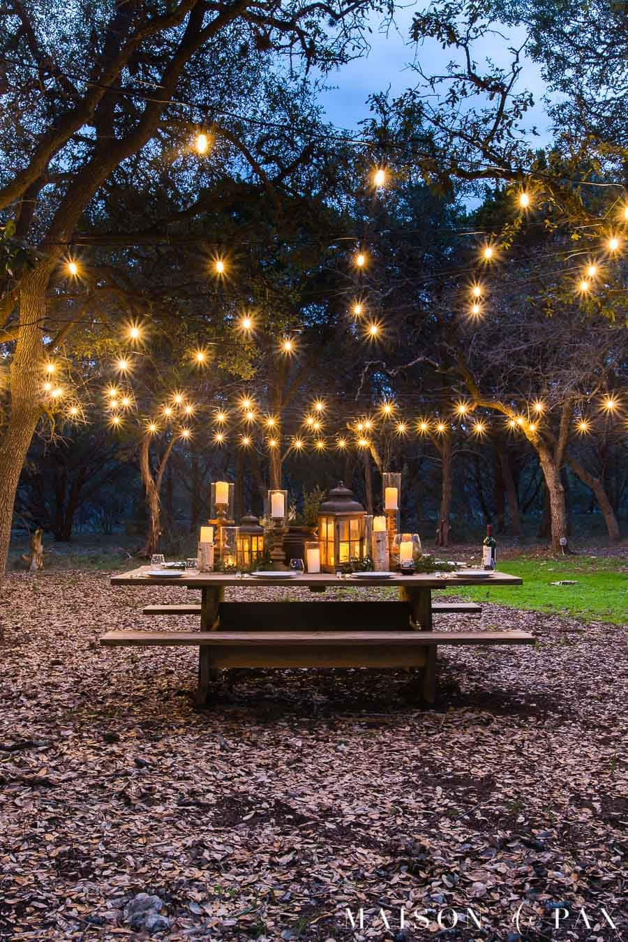 Outdoor string lights instantly make a space feel magical, and they’re easier to hang than you’d think. I’m linking the supplies you’ll need — from the lights themselves to poles and hooks — to create your own setup. 

 #LTKHome
