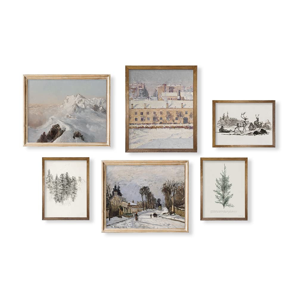 Christmas Wall Art - Boho French Country Bathroom Poster Print - Vintage Farmhouse Holiday Room D... | Amazon (US)