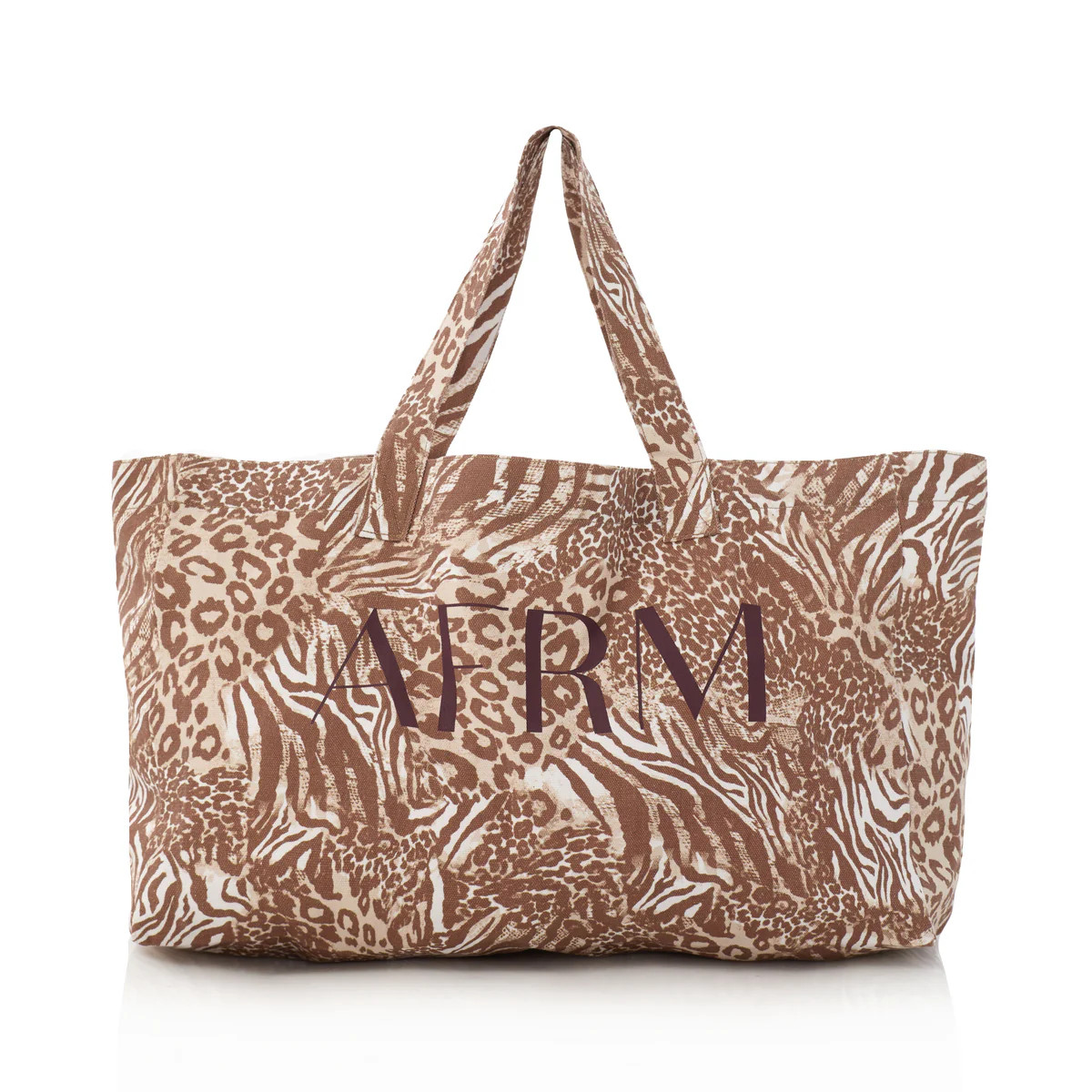 AFRM Tote - Taupe Animal | ShopAFRM
