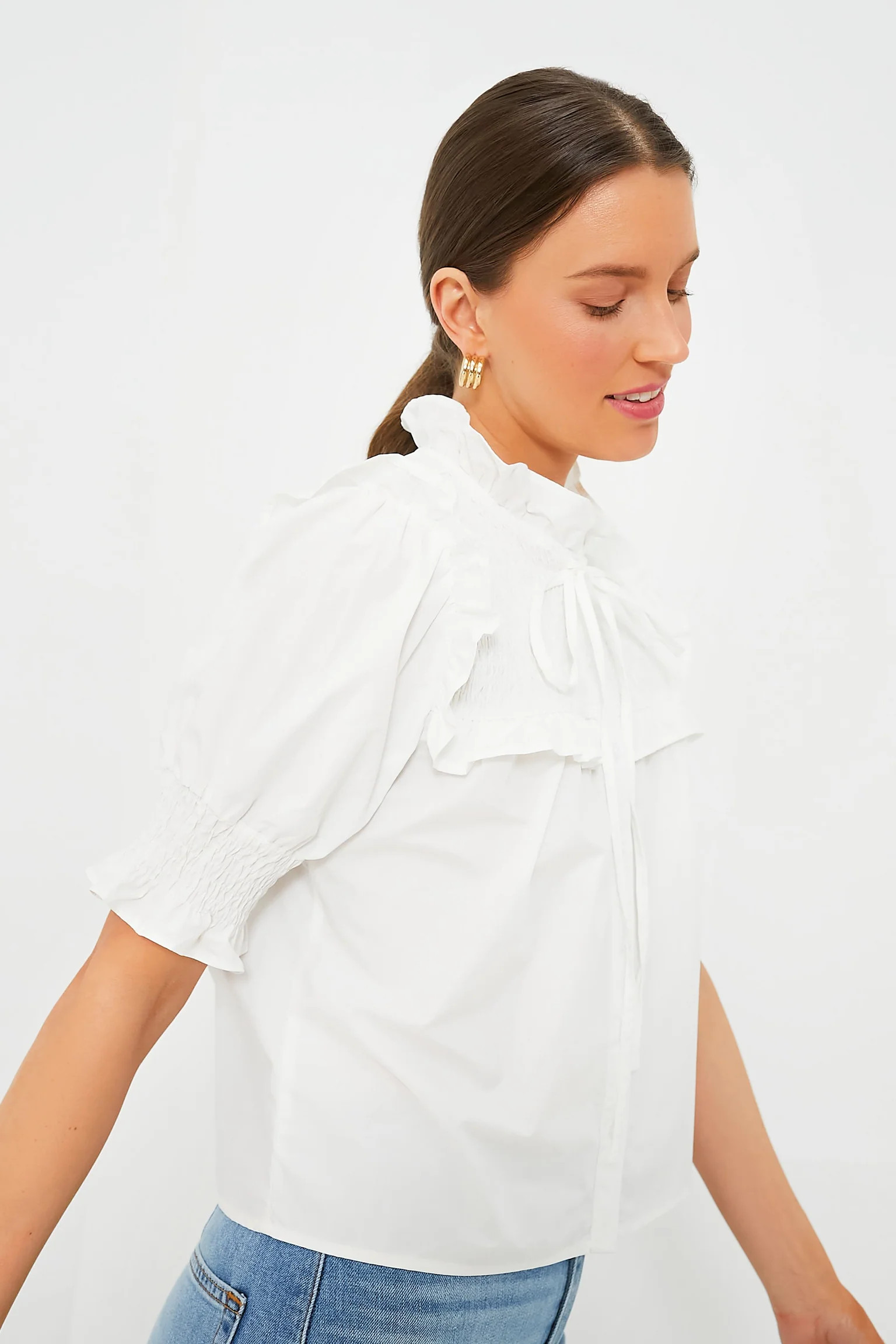 White Nicolette Shirt | Tuckernuck (US)