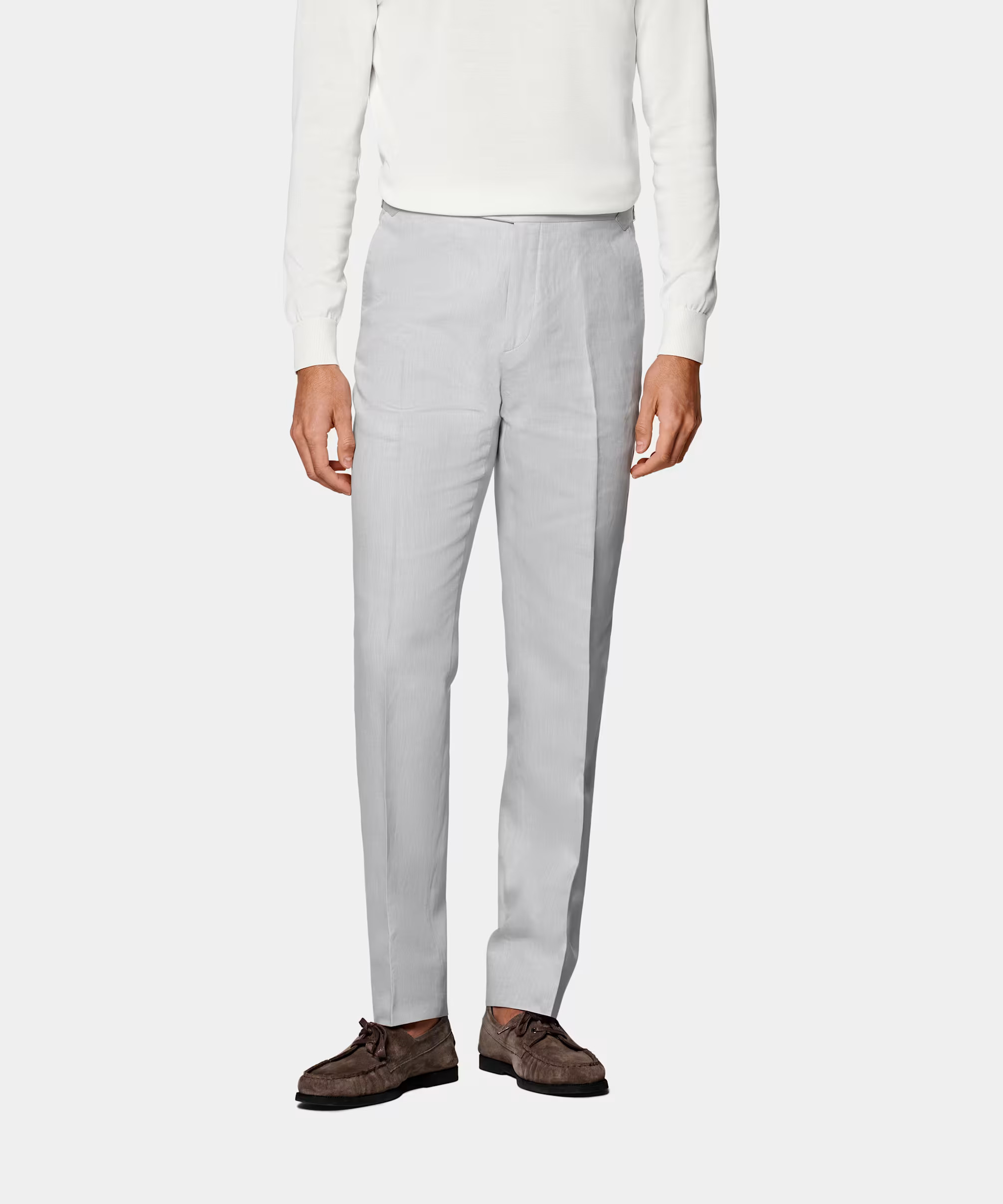 Light Grey Slim Leg Straight Pants
                                            
                 ... | Suitsupply (US)