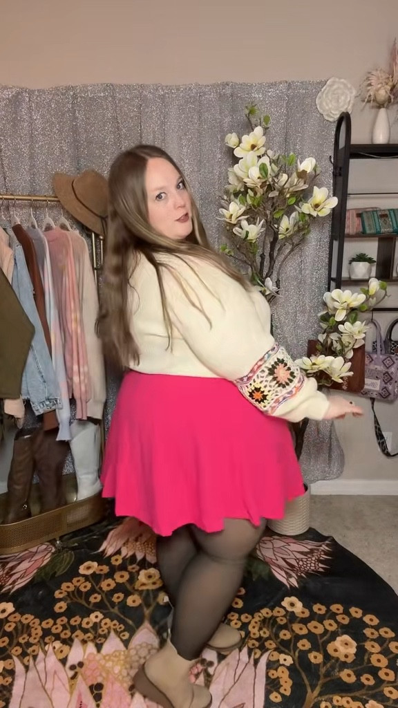 This sweater is simple until you see the sleeve detail, and that’s what makes it special. It’s comfortable, easy to wear, and adds something unique without trying too hard.
crochet sleeve sweater, floral sleeve sweater, bloomchic sweater, plus size sweater outfit, detailed sleeve sweater, everyday cozy sweater

#LTKootd #LTKSeasonal #LTKPlusSize
