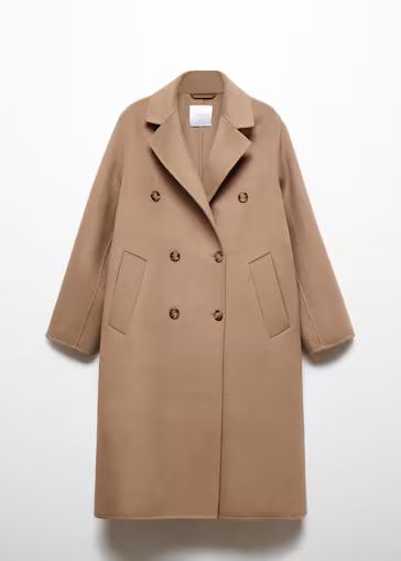 Handmade oversized wool coat -  Women | Mango USA | MANGO (US)