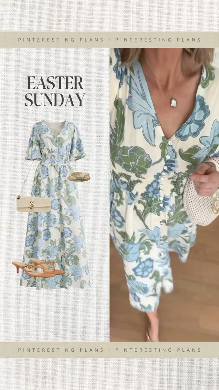 Found this dress in stock! I am wearing size small. This would be the perfect Easter dress.  

#LTKootd #LTKTall #LTKOver40