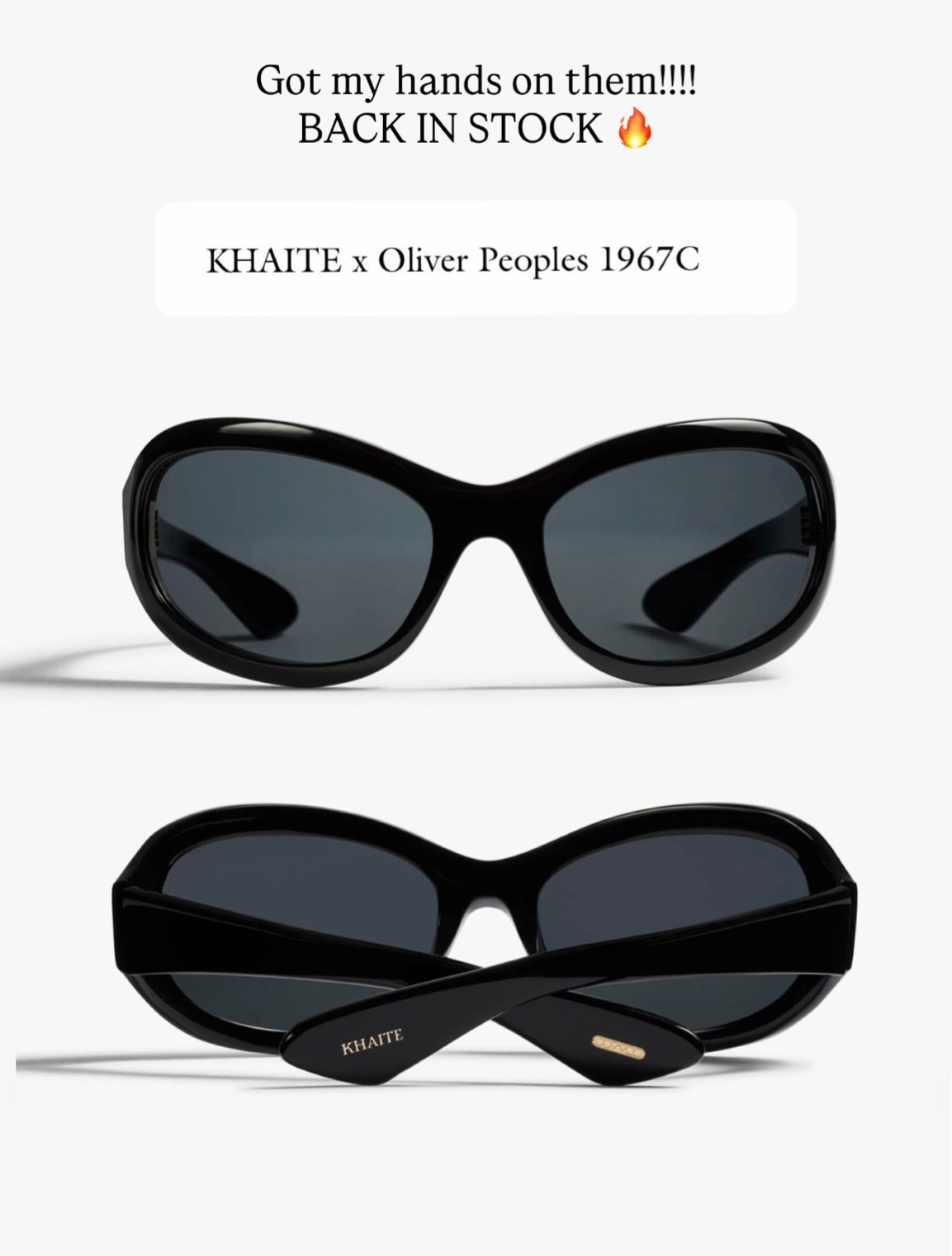 KHAITE X OLIVER PEOPLES 🔥 Back in stock!!! They will sell out. Period

#LTKFashionMonth #LTKluxury #LTKstyletip